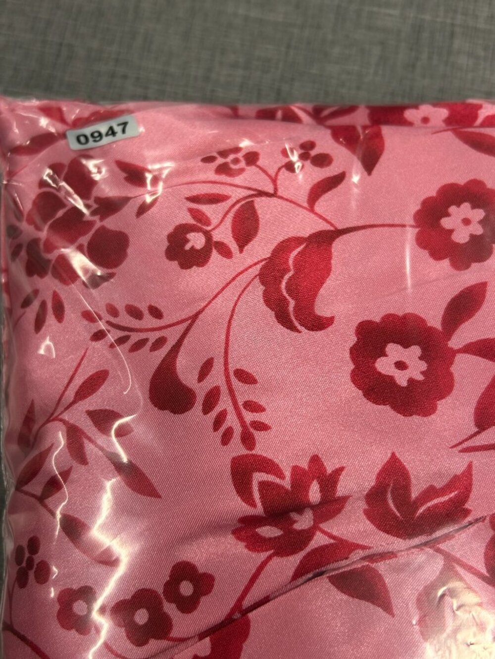 Cruz Small Pink Floral Satin Robe Cottagecore Coquette Valentine Loungewear - Picture 8 of 8